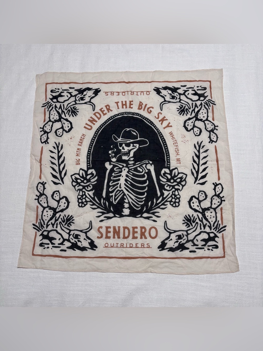 Sendero Provisions Co. “Under the Big Sky” Whitefish, MT Bandana Scarf